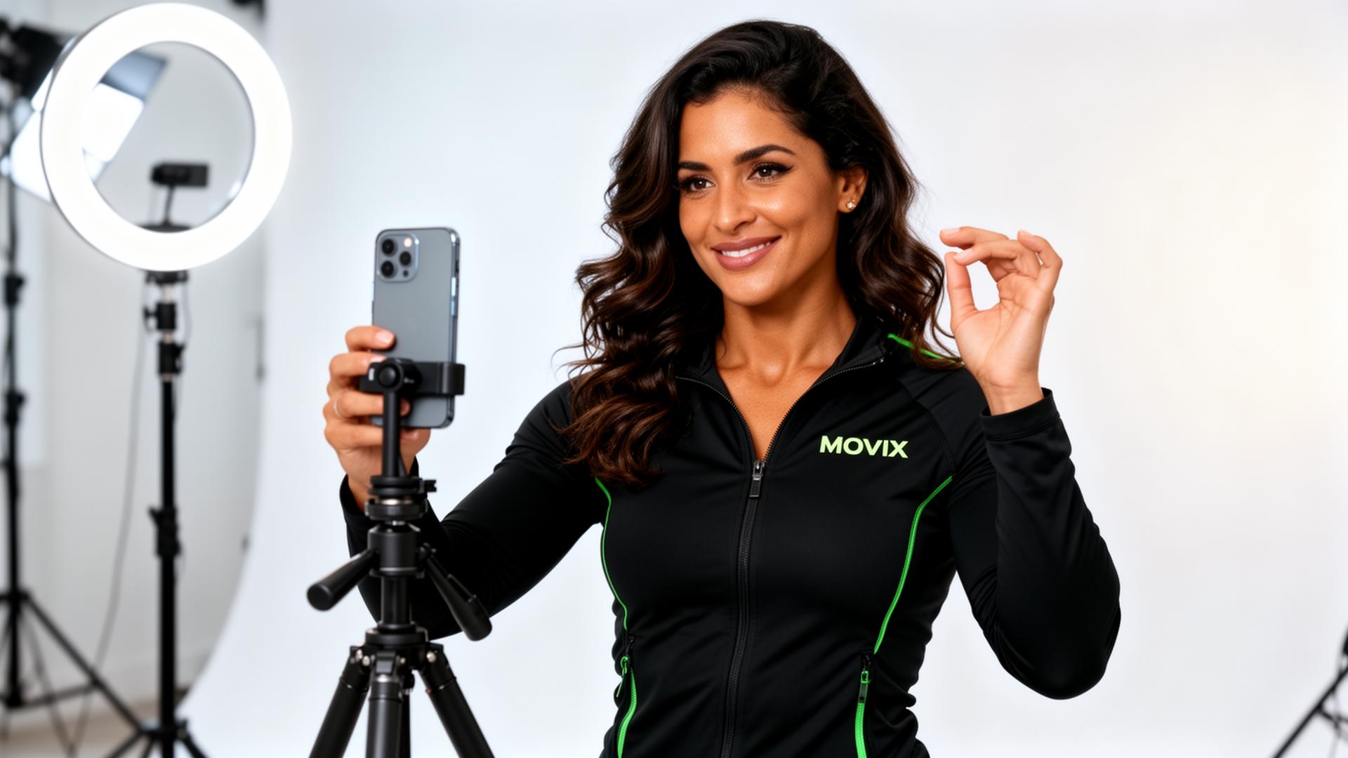 Parceira gravando vídeo